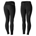 B Vertigo Meghan Womens Silicone Knee Patch Breeches - Black/Black