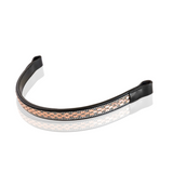 Grewal Equestrian Oversized Bronze Patch Crystal Browband