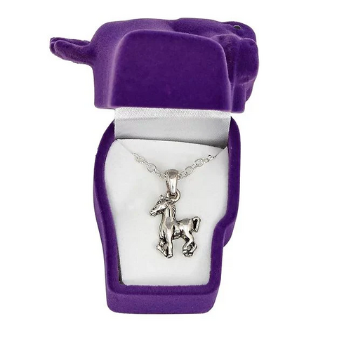 AWST Int'l Prancing Pony Necklace W./ Horse Head Gift Box