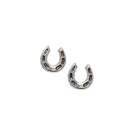 AWST International Sterling Silver Horseshoe Earrings