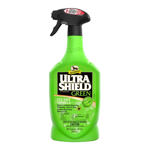 Absorbine Ultra Shield Green Natural Fly Repellent for Horses