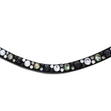 Grewal Equestrian Black Onyx Mist Snap Browband