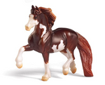 Breyer Stablemates Red Stable Set with Two Horses