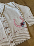 Bridle Up Hope Lil' Dreamer Horseshoe Kids Cardigan