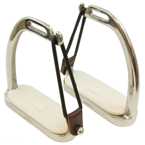 Coronet Peacock Safety Stainless Steel Stirrup Irons