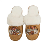 Faux Fur Suede Slippers