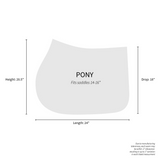 Dapplebay Equestrian Toile Saddle Pad