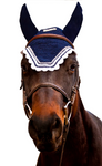Equine Couture Fly Bonnet with Silver Lurex and Contrast Color