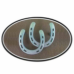 G.T. Reid Double Horseshoe Decal