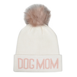 Hatphile Dog Mom Pompom Knit Beanie