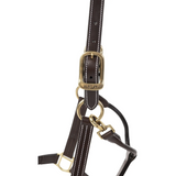 Huntley Equestrian Premium Tripple Stitched Leather Halter with Snap