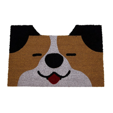 Huntley Pet Dog Print Natural Coir Doormat