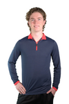 Kastel Denmark Men's Navy with Red Trim Sunshirt