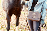 Oakbark and Chrome Shoulder Bag