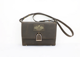 Oakbark and Chrome Shoulder Bag