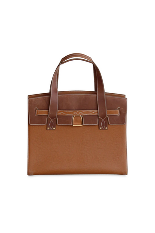 Oakbark and Chrome Stable Tote