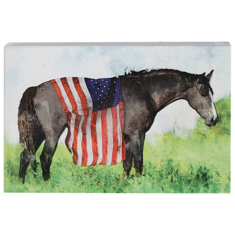 Sincere Surroundings American Flag Horse