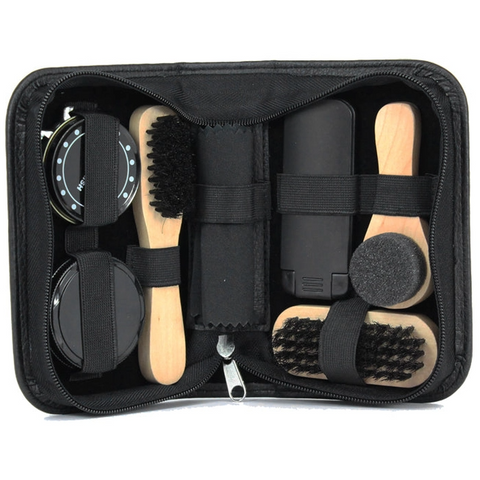 Sophos 7 Piece Black Shoe Polish Kit