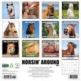 Willow Creek Press Horsin' Around 2025 Wall Calendar