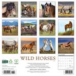 Willow Creek Press Wild Horses 2025 Wall Calendar