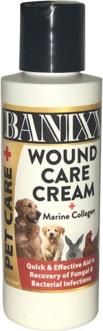 Banixx Wound Care Pet Cream with Marine Collagen for Dogs, Cats & Horses, 4-fl oz bottle