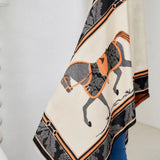 AWST Int'l Baroque Horses Acrylic Cashmere Scarf