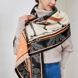 AWST Int'l Baroque Horses Acrylic Cashmere Scarf