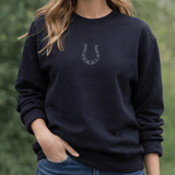 Horseshoe Sweatshirt in Black