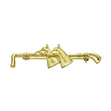 Exselle Whip with Two Horse Heads Stock Pin