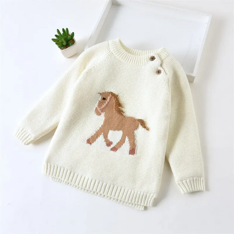 Horse Sweater (Cream)