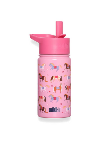 Horses 14 oz Steel Water Bottle