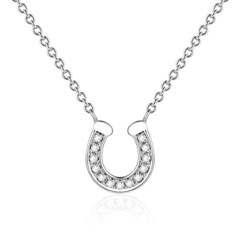 AWST Int'l Rhodium & CZ Necklace