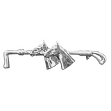 Exselle Whip with Two Horse Heads Stock Pin