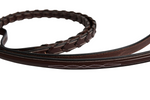 Huntley Equestrian Fancy Stitched Rubber Lined Laced Reins