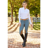 RJ Classics Gulf Grey Label Natural Rise Front Zip Breech